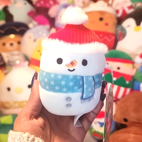 GALINDO ⛄️ Squeaky Dog Toy Gingerbread Christmas 2023 Original Squishmal - Picture 1 of 4